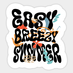 Eazy Breezy Summer Sticker